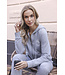 Grey french terry homesuit with zip and hood So Comfy