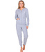 Grijs french terry huispak met rits en capuchon So Comfy