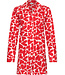 Red organic cotton shorty set full button True Love