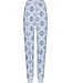 Donkerblauwe pyjama van wafelstof met knoopsluiting Snowflake Sparkle