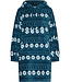 Donkerblauwe fleece snuggle hoodie met lange mouwen Nordic Beauty