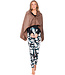 Bruine cape met knoopsluiting Winter Comfort