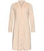 Pastunette Light brown fleece nightdress with long sleeves Soft Stripes