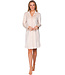 Light brown fleece nightdress with long sleeves Soft Stripes