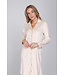 Light brown fleece nightdress with long sleeves Soft Stripes