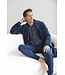 Dark blue cotton long sleeved men's pyjama Trendy Lines