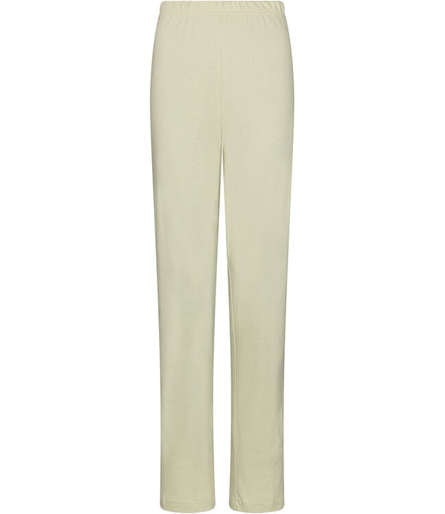 Lichtgroene bio-katoenen pyjama met ronde hals en knopen Soft Sage