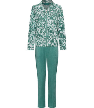 Pastunette Dark green jacquard terry homesuit Pretty Bamboo