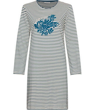 Pastunette Dark blue organic cotton nightdress Flower Blooms