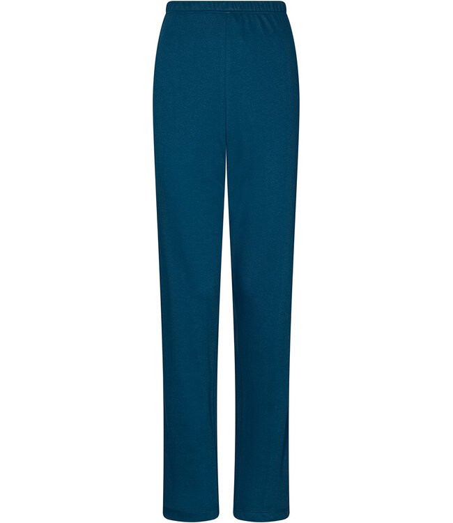 Dark blue cotton interlock pyjama with mandarin collar Winter Flower