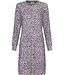 Pastunette Donkerpaars fleece nachthemd lange mouwen Chic Animal
