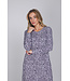 Dark purple fleece nightdress with long sleeves Chic Animal