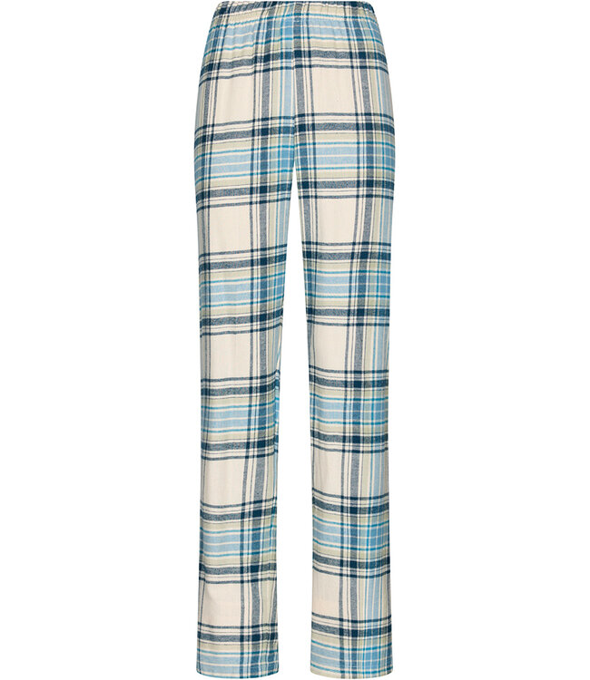 Blue cotton flannel long sleeved pyjama Winter Checks