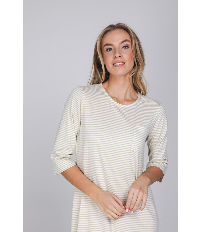 Light green organic cotton nightdress Soft Sage