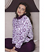 Dark purple homesuit zip fleece and french terry Fabulously Starry