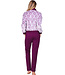 Dark purple homesuit zip fleece and french terry Fabulously Starry