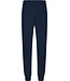 Dark blue cotton men's pyjama with mandarin collar Brick Block