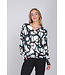 Black ecovero viscose ladies pyjama round neck with cuffs long sleeves Artistic Links