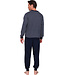 Dark blue cotton men's pyjama Geometric Groovy Squares