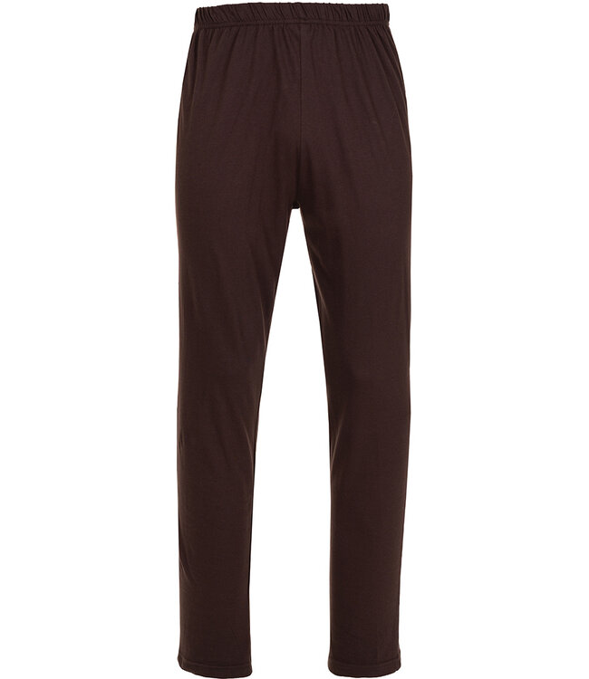 Dark grey cotton men's pyjama with revere collar Geometric Block