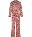 Dark red cuddle satin ladies pyjama full button Soft Animal