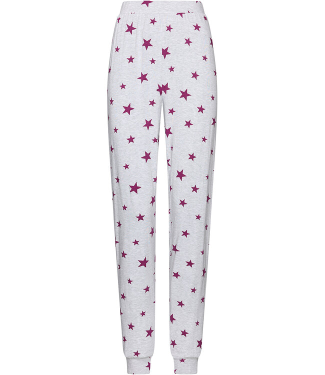 Grijze pyjama met kangoeroe zak en lange mouwen Fabulously Starry