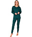 Dark green cotton pyjama with oversized top Starry Style
