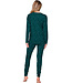 Dark green cotton pyjama with oversized top Starry Style
