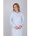 Blue cotton nightdress with long sleeves Vintage Paisley