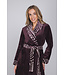 Dark purple fleece wrap dressing gown shawl collar Abstract Art