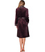 Dark purple fleece wrap dressing gown shawl collar Abstract Art