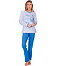 Blue cotton pyjama with long sleeves Shining Stars