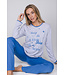 Blauwe katoenen pyjama met lange mouwen Shining Stars