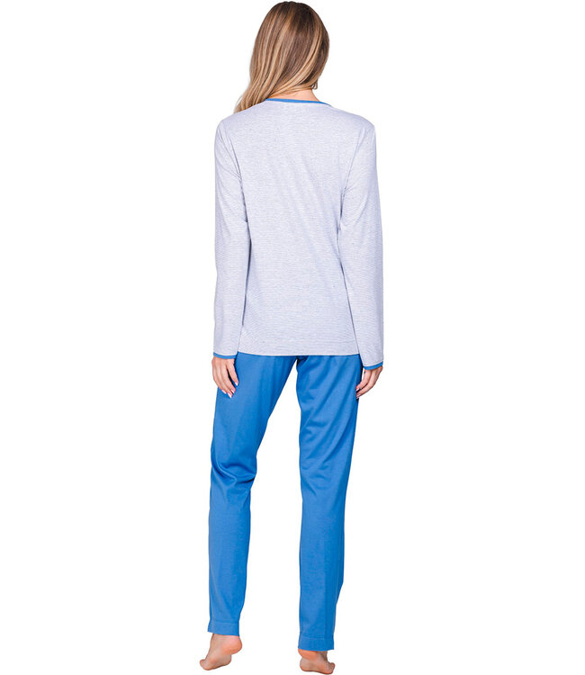Blue cotton pyjama with long sleeves Shining Stars