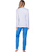 Blue cotton pyjama with long sleeves Shining Stars