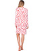 Light pink fleece nightdress with long sleeves True Love