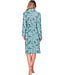 Dark green jacquard terry morning gown Pretty Bamboo