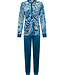 Dark blue velour long sleeved pyjama Paisley Art