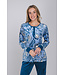 Dark blue velour long sleeved pyjama Paisley Art
