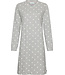 MyRebelle Grey nightdress with V-neck and long sleeves Paw Prints