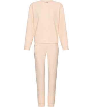 Pastunette Premium Beige homesuit round neck with cuffs long sleeves Soft Comfort