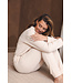 Beige huispak ronde hals met boorden lange mouwen Soft Comfort