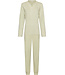 Light green organic cotton pyjama with mandarin collar Soft Sage