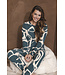 Dark green ladies pyjama with cuffs long sleeves Artistic Fashion