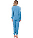 Blue jacquard terry long sleeved pyjama Diamond Dream