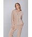 Lichtbruin fleece jacquard huispak Herringbone Soft