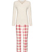 Off-white long sleeved pyjama Soft Checks