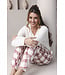 Off-white long sleeved pyjama Soft Checks