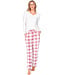 Off-white long sleeved pyjama Soft Checks