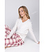 Off-white long sleeved pyjama Soft Checks